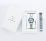 Seiko Prospex Limited Edition Automatic GMT Glacier Blue Dial Silver Steel Strap Watch For Men - SPB385J1