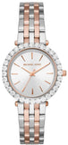 Michael Kors Darci Quartz Silver Dial Two Tone Steel Strap Watch For Women - MK4515