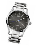 Calvin Klein Bold Grey Dial Silver Steel Strap Watch for Men - K2241107