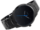 Fossil The Minimalist Black Dial Black Steel Strap Watch for Men - FS5308