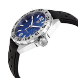 Tag Heuer Formula 1 Quartz Blue Dial Black Rubber Strap Watch for Men - WAZ1118.FT8023