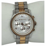 Michael Kors Runway Silver Dial Two Tone Steel Strap Watch for Women - MK5315