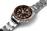 Seiko Prospex Sea Diver Automatic Brown Dial Silver Steel Strap Watch For Men - SPB240J1