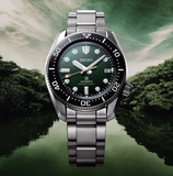 Seiko Prospex 140th Anniversary Limited Divers Green Dial Silver Steel Strap Watch For Men - SPB207J1