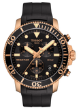 Tissot Seastar 1000 Chronograph Quartz Black Dial Black Rubber Strap Watch For Men - T120.417.37.051.00