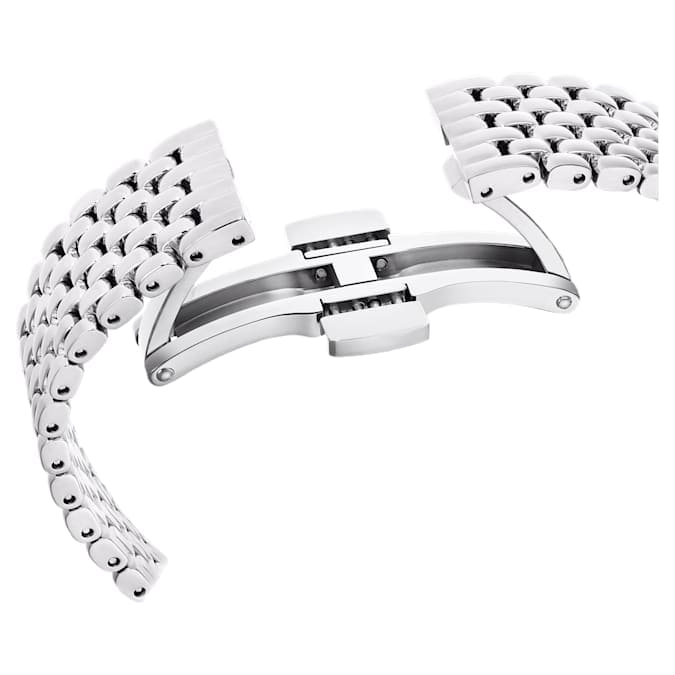 Swarovski Certa Crystals Silver Dial Silver Steel Strap Watch for Women - 5673022