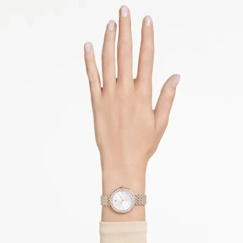 Swarovski Certa Crystals Silver Dial Two Tone Steel Strap Watch for Women - 5672971