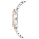 Swarovski Certa Crystals Silver Dial Two Tone Steel Strap Watch for Women - 5672971