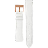 Swarovski Octea Lux White Dial White Leather Strap Watch for Women - 5414416