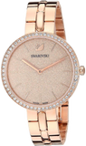 Swarovski Cosmopolitan Diamond Powder Gold Dial Rose Gold Steel Strap Watch for Women - 5517800