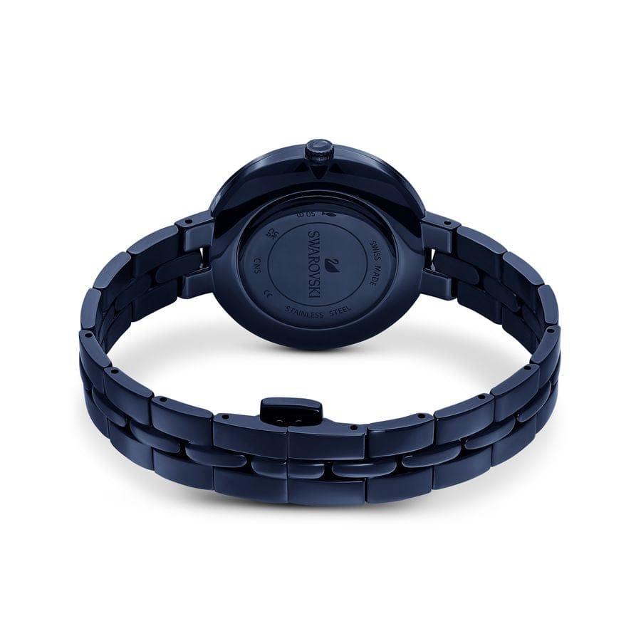 Swarovski Cosmopolitan Crystals Blue Dial Blue Steel Strap Watch for Women - 5647452
