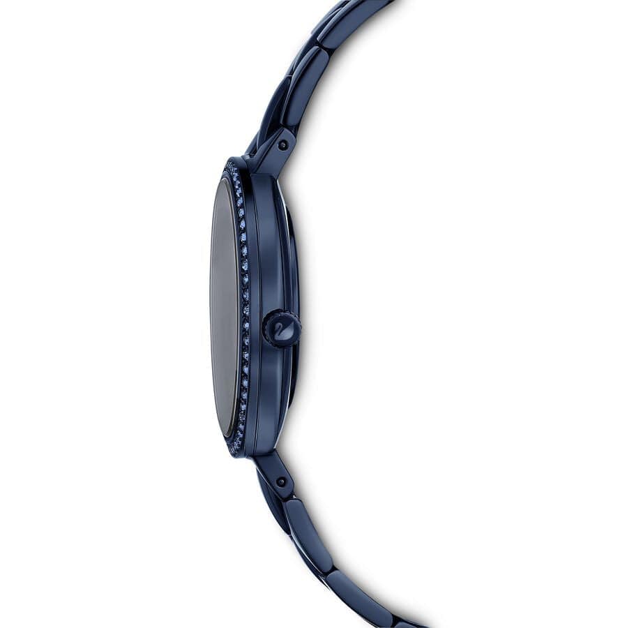 Swarovski Cosmopolitan Crystals Blue Dial Blue Steel Strap Watch for Women - 5647452