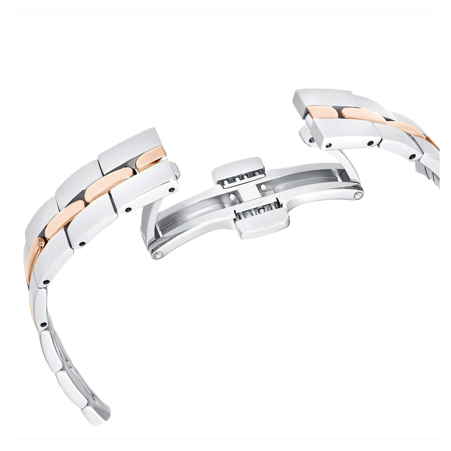 Swarovski Cosmopolitan Crystals Silver Dial Two Tone Steel Strap Watch for Women - 5644081
