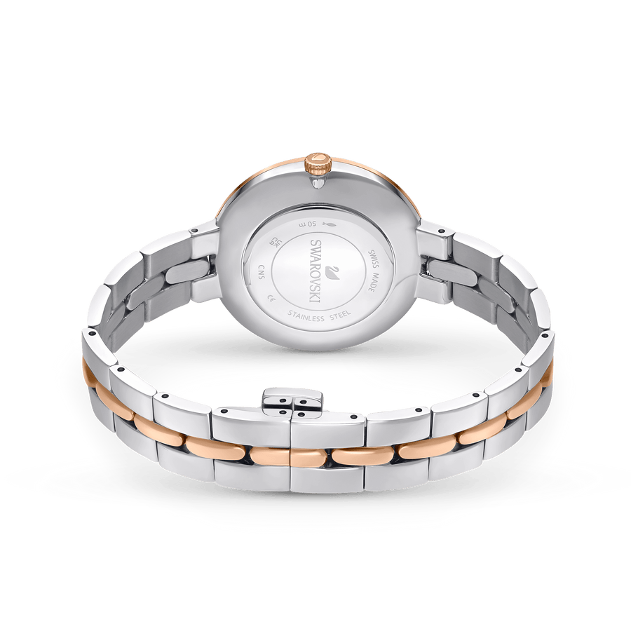 Swarovski Cosmopolitan Crystals Silver Dial Two Tone Steel Strap Watch for Women - 5644081