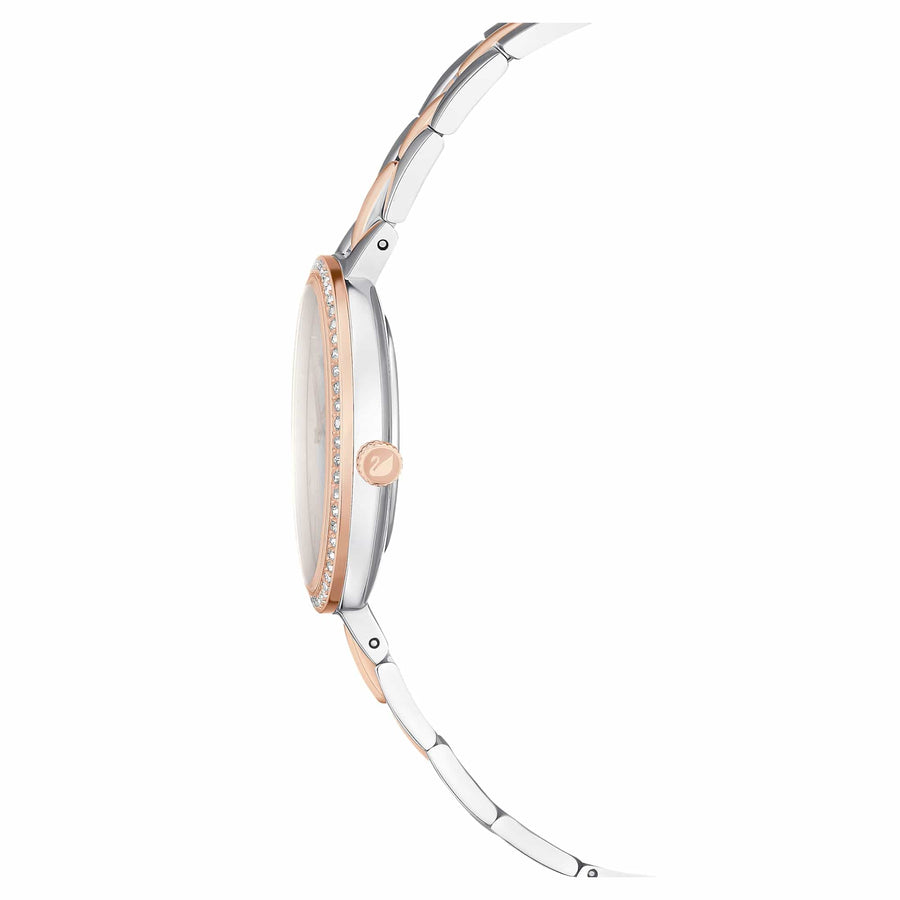 Swarovski Cosmopolitan Crystals Silver Dial Two Tone Steel Strap Watch for Women - 5644081