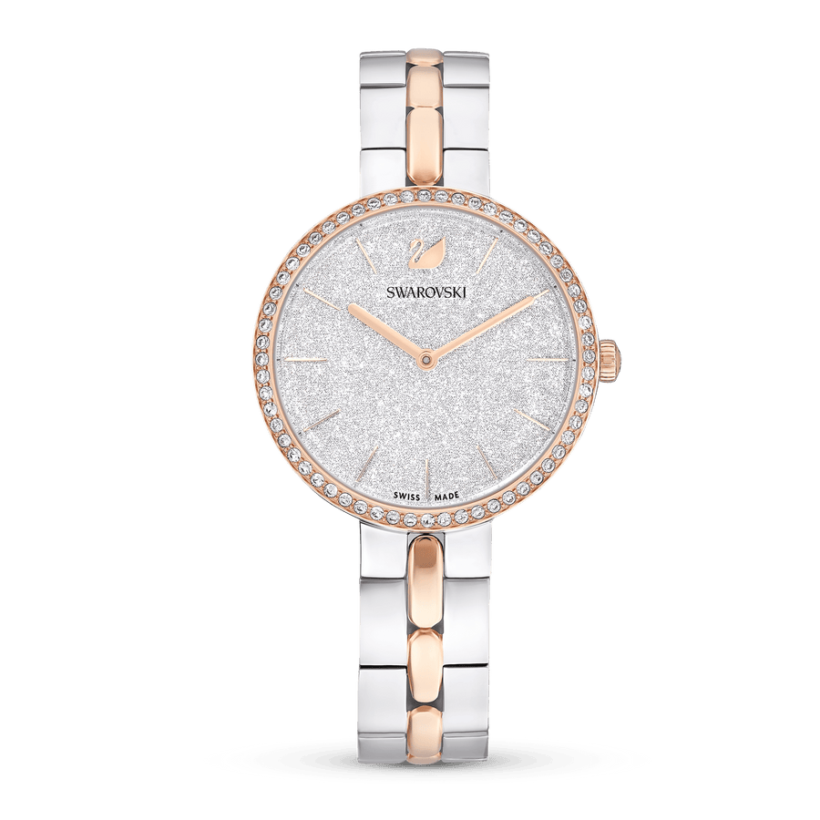 Swarovski Cosmopolitan Crystals Silver Dial Two Tone Steel Strap Watch for Women - 5644081