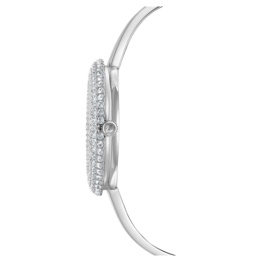 Swarovski Crystal Rose Silver Dial Silver Steel Strap Watch for Women - 5483853