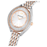 Swarovski Crystalline Aura White Dial Two Tone Mesh Strap Watch for Women - 5644075