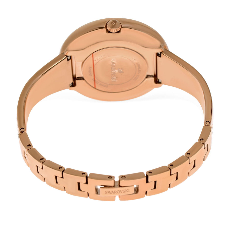 Swarovski Crystalline Bracelet White Dial Rose Gold Steel Strap Watch for Women - 5269250