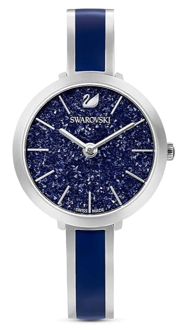 Swarovski Crystalline Delight Analog Blue Dial Two Tone Steel Strap Watch for Women - 5580533