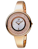 Swarovski Crystalline Bracelet White Dial Rose Gold Steel Strap Watch for Women - 5269250