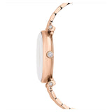 Swarovski Crystalline Wonder Silver Dial Rose Gold Steel Strap Watch for Women - 5656911