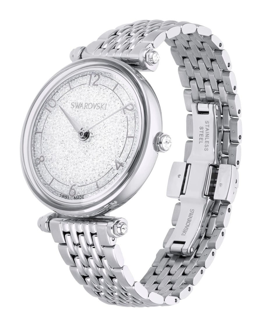 Swarovski Crystalline Wonder Silver Dial Silver Steel Strap Watch for Women - 5656929