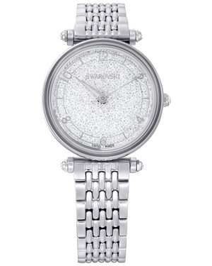 Swarovski Crystalline Wonder Silver Dial Silver Steel Strap Watch for Women - 5656929