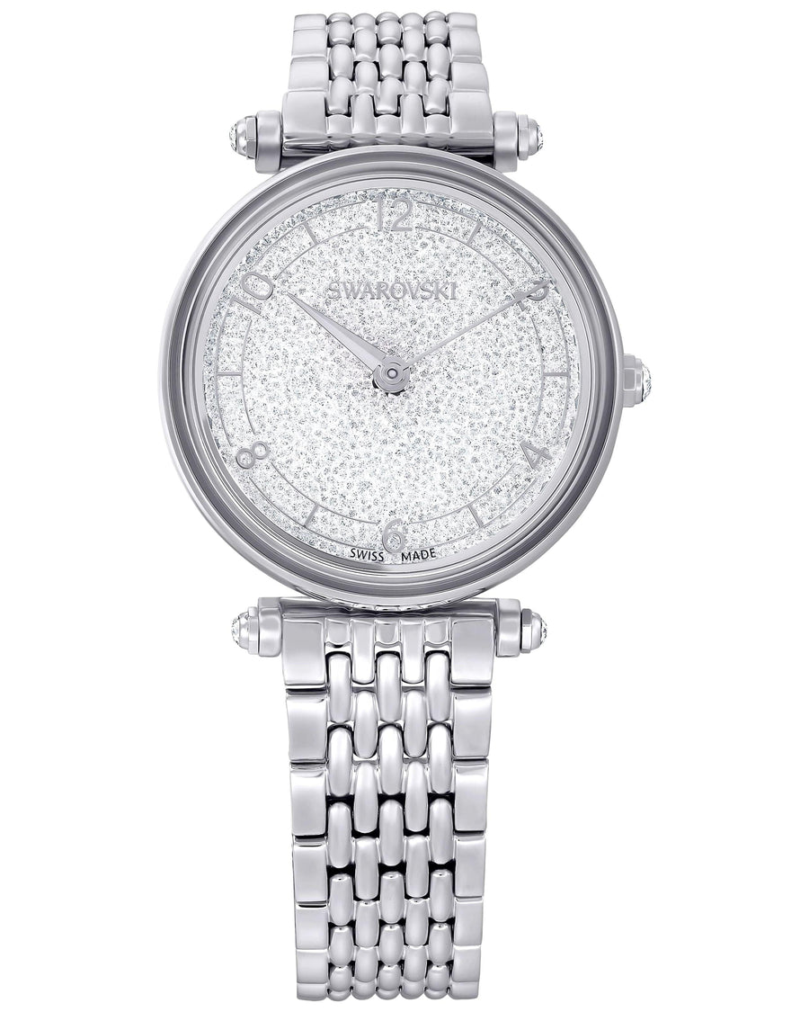 Swarovski Crystalline Wonder Silver Dial Silver Steel Strap Watch for Women - 5656929
