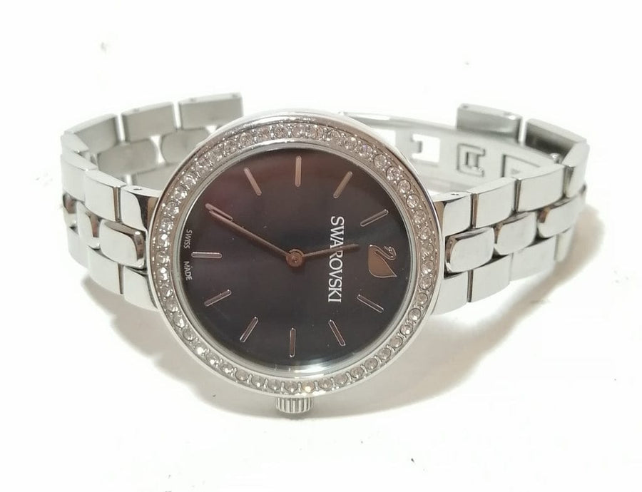 Swarovski Daytime Rhinestone Grey Dial Silver Steel Strap Watch for Women - 5213681
