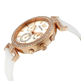 Swarovski Era Journey Silver Dial White Leather Strap Watch for Women - 5295369