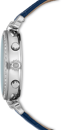 Swarovski Era Journey Blue Dial Blue Leather Strap Watch for Women - 5479239