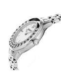 Swarovski Lovely Crystals Mini White Dial Silver Steel Strap Watch for Women - 5242901