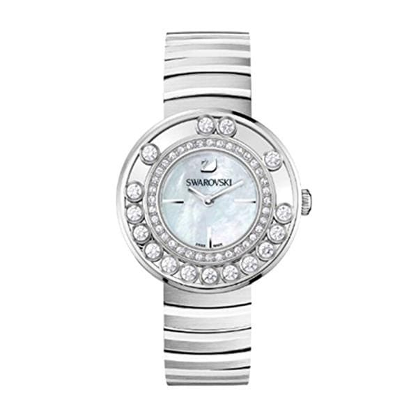 Swarovski Lovely Crystal Mother of Pearl Dial Silver Steel Strap Watch for Women - 1160307