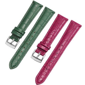 Swarovski Octea Lux Chrono Red Dial Red Leather Strap Watch for Women - 5547642