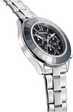Swarovski Octea Lux Sport Chronograph Black Dial Silver Steel Strap Watch for Women - 5610520