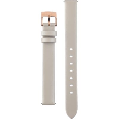 Swarovski Octea Nova Grey Dial Grey Leather Strap Watch for Women - 5295326