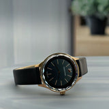 Swarovski Octea Nova Grey Dial Grey Leather Strap Watch for Women - 5295358