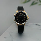 Swarovski Octea Nova Grey Dial Grey Leather Strap Watch for Women - 5295358