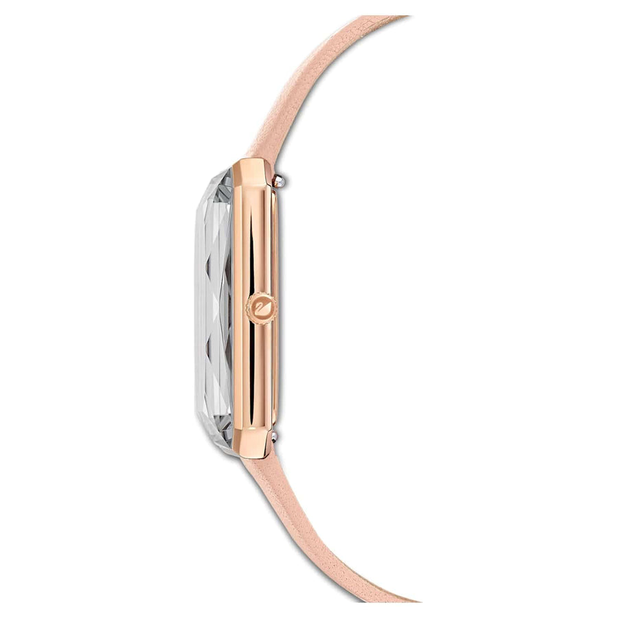 Swarovski Uptown Pink Dial Pink Leather Strap Watch for Women - 5547719