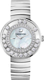 Swarovski Lovely Crystal Mother of Pearl Dial Silver Steel Strap Watch for Women - 1160307