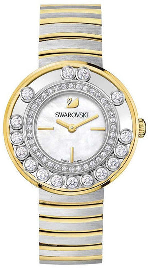 Swarovski Lovely Crystals Mother of Pearl Dial Two Tone Steel Strap Watch for Women - 1187022