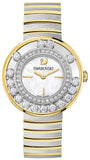 Swarovski Lovely Crystals Mother of Pearl Dial Two Tone Steel Strap Watch for Women - 1187022