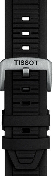 Tissot T Race Chronograph White Dial Black Rubber Strap Watch For Men - T141.417.17.011.00