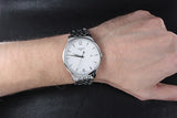 Tissot T Classic Tradition White Dial Silver Steel Strap Watch For Men - T063.610.11.037.00