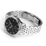 Tissot Le Locle Powermatic 80 Black Dial Silver Steel Strap Watch For Men - T006.407.11.052.00