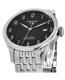 Tissot T Classic Powermatic 80 Black Dial Silver Steel Strap Watch For Men - T41.1.483.52