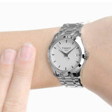 Tissot T Trend Couturier White Dial Silver Steel Strap Watch For Women - T035.210.11.011.00