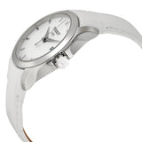 Tissot Couturier Lady Silver Dial White Leather Strap Watch For Women - T035.210.16.011.00