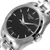 Tissot T Trend Couturier Chronograph Black Dial Silver Steel Strap Watch For Men - T035.410.11.051.00